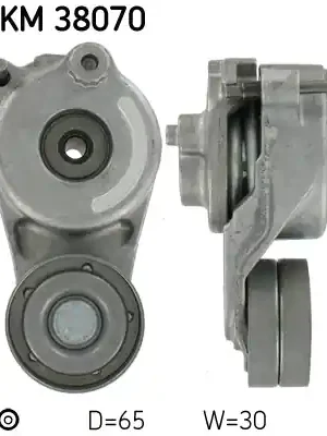 Napínací kladka, žebrovaný klínový řemen SKF VKM38070 Časově Omezené
